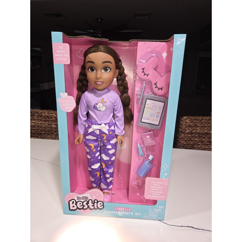 Be My Bestie 18" Isabella Doll - Slumber Party Set - Jakks Pacific -Brand NEW